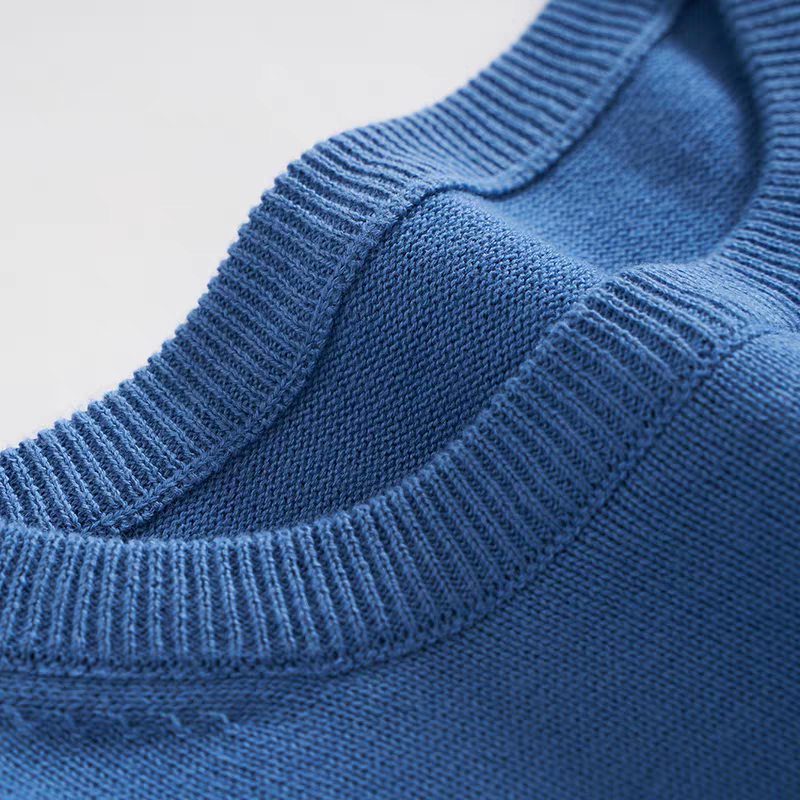 Crew Neck Basic Knit Pullover Sweater - 图片 6