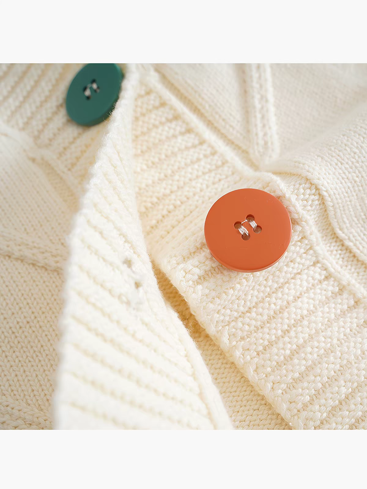 Casual Drop Shoulder Textured Knit Cardigan With Pockets - 图片 3