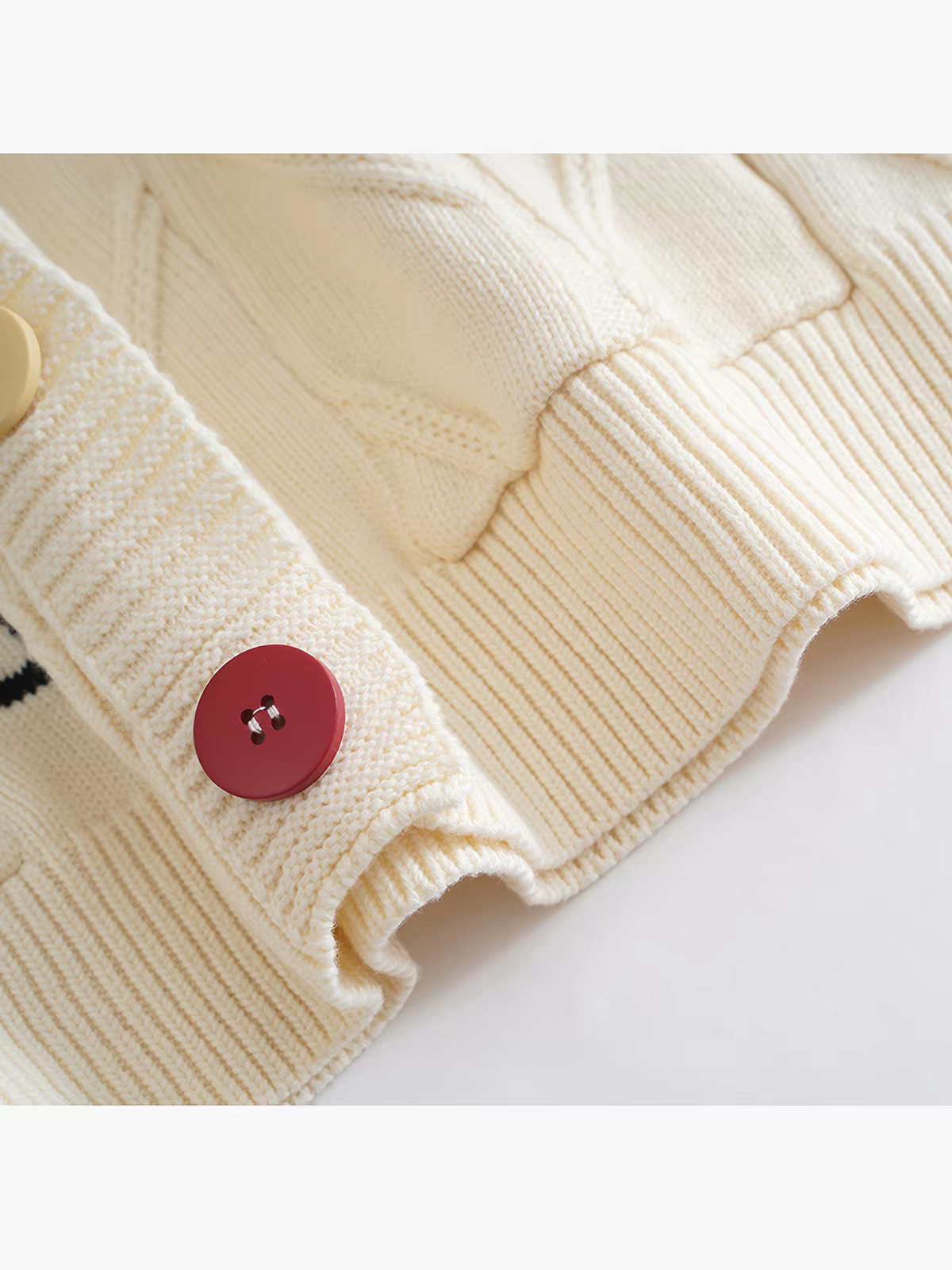 Casual Drop Shoulder Textured Knit Cardigan With Pockets - 图片 4