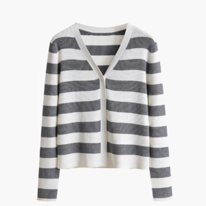 Slim Fit V-neck Cotton Cardigan