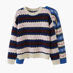 Jacquard Women’s Pullover Sweater