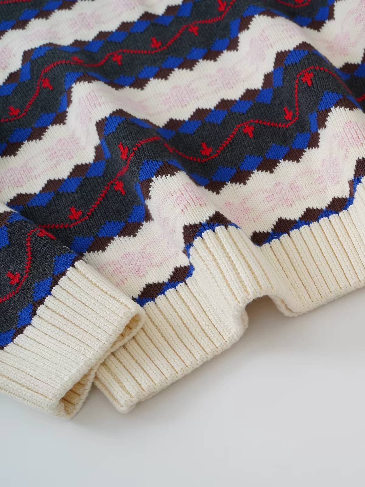 Jacquard Women’s Pullover Sweater - 图片 5